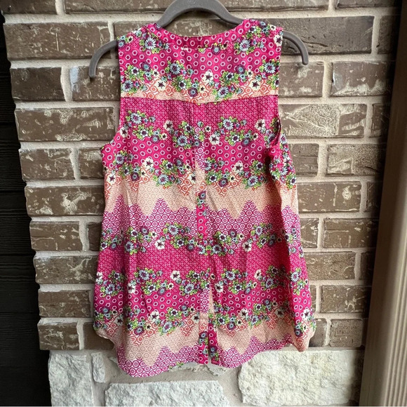 Daniel Rainn Woman’s Tank top pink pintuck front Size Small - Picture 2 of 7